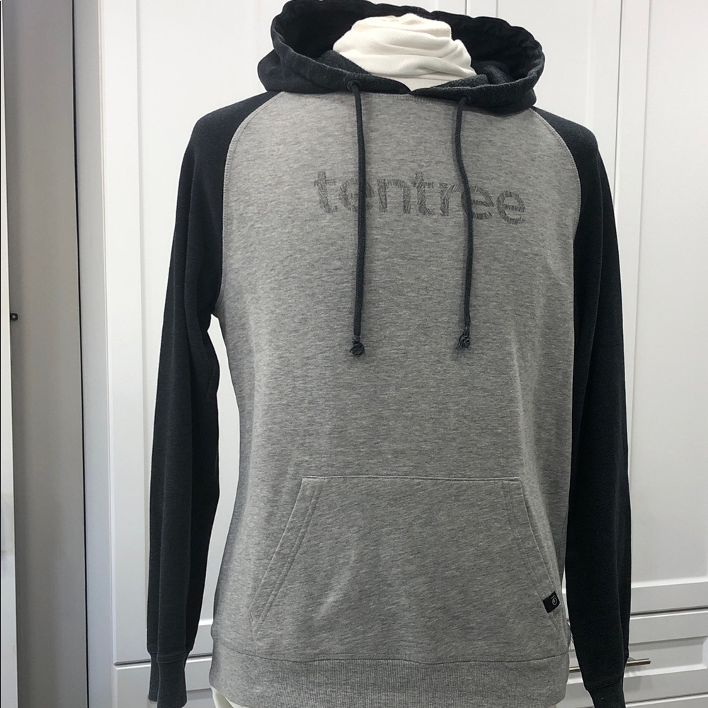 🌿Tentree Men's Raglan Hoodie - Gray/Charcoal -  Size Medium